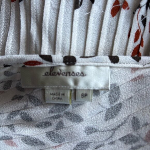 Elevenses Anthropologie Arboreta Cream & Floral Wide Leg Jumpsuit/Romper - S - Picture 13 of 13